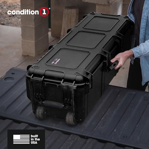 Condition 1 45" Empty Waterproof Hard Case with Wheels, Black - style: Empty Case