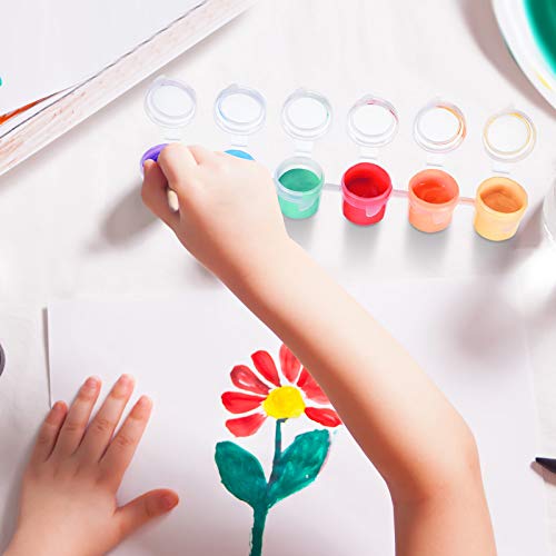 Zonon 80 Strips 480 Empty Paint Pots, Paint Container Strip Storage, 5 ml