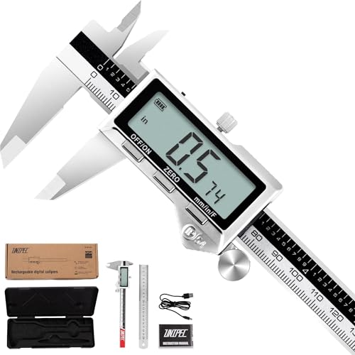 Rechargeable Caliper 8 inch with Large LCD Display - size: 0-8"