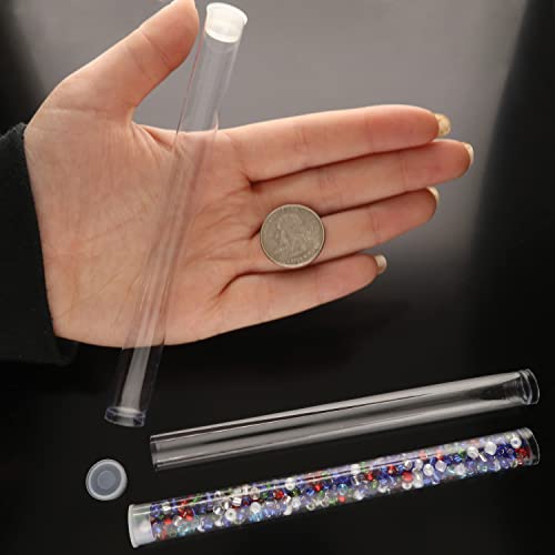 The Beadsmith Clear Plastic Tubes, 6" Long Round Tubes - size: 6 x 9/16 inches