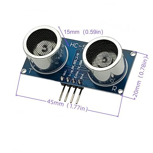 6PCS HC-SR04P Ultrasonic Module Distance Measure Sensor Wide Voltage 3-5.5V 2cm–450cm Range Compatible with Arduino