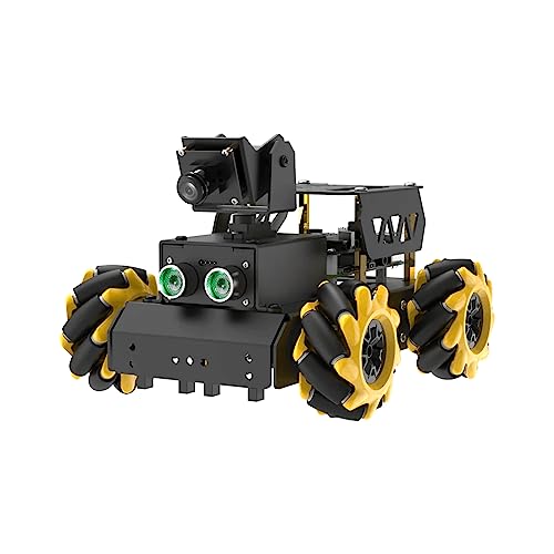TurboPi Robot Car for Raspberry Pi AI Vision Camera Programmable Smart Robot Car Kit, Color Sorting Line Tracking Target Recognition Obstacle Avoidance, Support Python Linux, with RaspberryPi 5 8GB