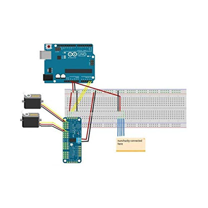 HiLetgo 2pcs PCA9685 16 Channel 12-Bit PWM Servo Motor Driver IIC Module for Arduino Robot