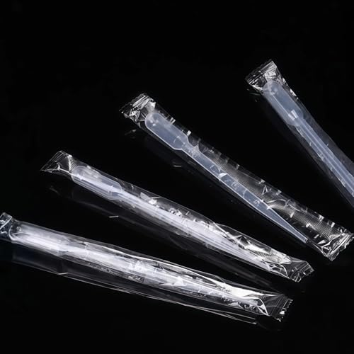 Disposable Plastic Transfer Pipettes, 3ml Graduated Eye Dropper for Essential Oil, Science Experiments, Crafts, DIY Lash Serums, Castor Oil 100 Pack (Individually Packed)