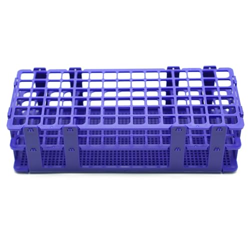 3 Pcs Detachable Plastic Test Tube Rack, 90 Holes Each, 13mm Diameter - color: Blue, size: 90 Holes-13mm