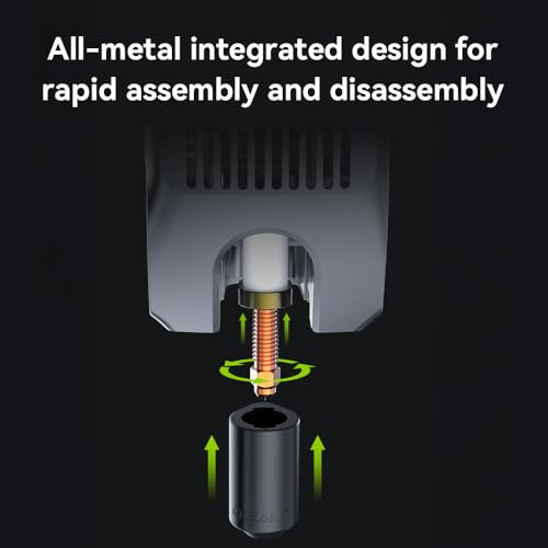 Creality K2 Plus/Hi Combo Nozzles, Original Unicorn K2 Hotend Nozzles, Extruder Replacement Nozzles Kit with Titanium Alloy Copper Alloy Hardened Steel Nozzle for Creality K2 Pro Combo (0.4mm 4PCS) - style: 0.4mm-4PCS