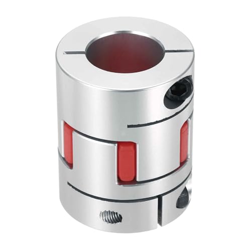 MECCANIXITY Aluminum Shaft Coupling 8mm to 22mm Flexible Spider Coupling L50mm x D40mm Coupler Jaw Spider Shaft Joint Connector for 3D Printers DIY Encoder CNC Router Milling Machine - size: D40mm Fit 8mm to 22mm