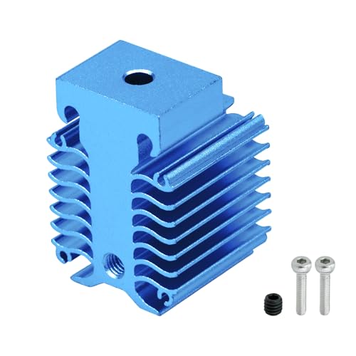 Ender 3 V3 Blue HeatSink 3D Printer Accessories,Fast Cooling Block for Ender Series Extruder Hotend HeatSink,Aluminum Heat Sink Replacement for Ender 3 V3 Print Head Heating Block Kit - color: blue