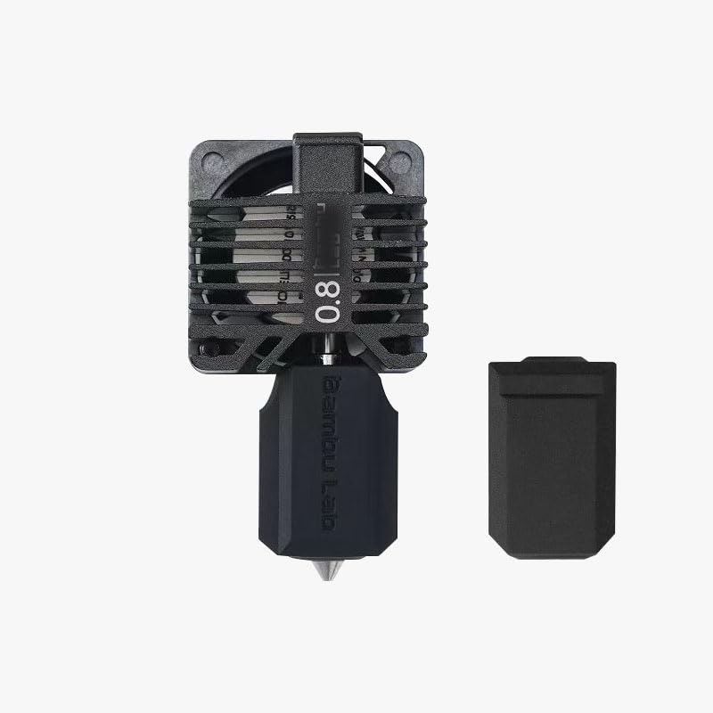 Upgraded Bamboo Original Hotend Complete Kit with Fan for Bambu Lab X1, X1C, X1 Carbon 3D Printer Full Assembly Extruder Hot End Kit Set (0.8mm) - size: 0.8MM