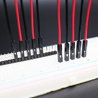 Breadboard Jumper Wires 20AWG, Bestlus Exclusives Male to Male Jumper Wires 6''/15CM Pack of 120 Square Head 0.1'' (15CM / 6'', M/M, Red x 60 Pieces Black x 60 Pieces) - color: Male-Male, 15CM- BR, size: 15CM / 6''