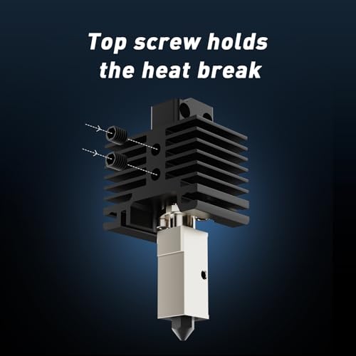 Hotend Kit with 0.4mm Hardened Steel nozzleFor Bambu lab P1S P1P X1C X1 3D Printer, Plated Copper Heater Block & Titanium Heat Break, for Bambu Lab X1 P1 Series Hot end