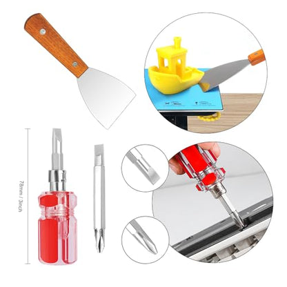 54PCS 3D Printing Tool Kit for Cleaning, Assembly & Print Finishing, Fits Bambu Lab
