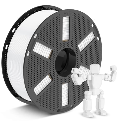 JAYO PETG 3D Printer Filament 1.75mm, 1.1kg Reusable Spool, White - color: 1.1kg White