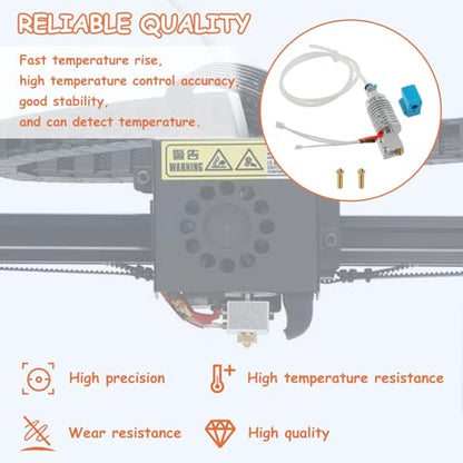 Vyper 3D Printer Hotend Kit Replacement V5 J-Head Quality Brass Nozzle - style: For Vyper