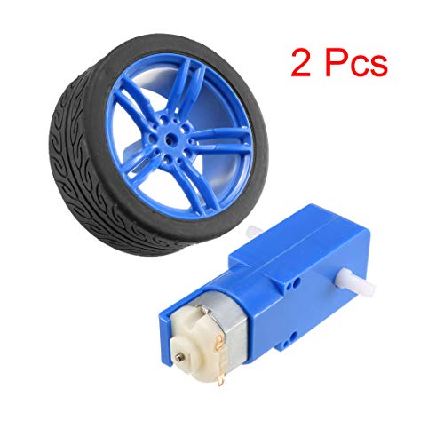 uxcell 2PCS DC Electric Motor 3-6V TT Magnetic Gearbox Engine Mini Smart RC