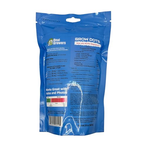 Real Growers Grow Dots Classic 6lb – Bulk Single Application Programmed Release Nutrients for Soilless Grows - size: 6lb
