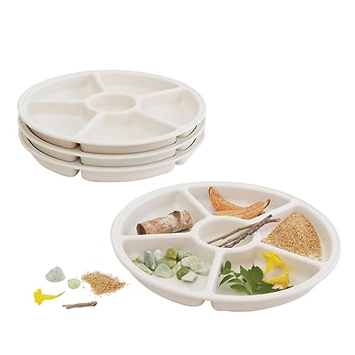 Kaplan Early Learning Company Loose Parts Sorting Trays - Set of 4 - White
