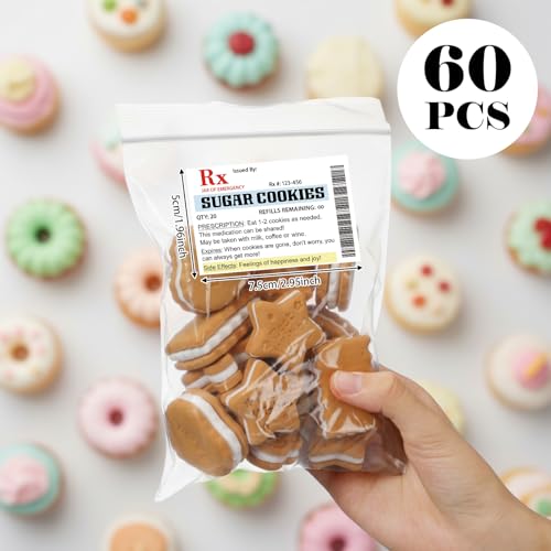 Kigeli 60 Pcs Sugar Cookies Labels Stickers Nurse Graduation Party Favors - style: Sugar Cookies