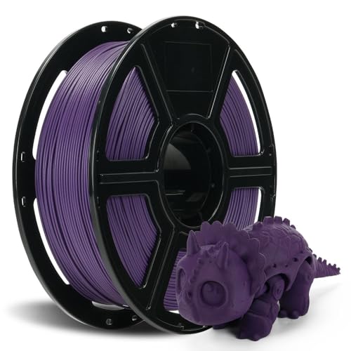 FLASHFORGE Carbon Fiber PETG Filament 1.75mm, Carbon Fiber PETG 3D Printer Filament, 1KG Spool Dimensional Accuracy +/- 0.02mm, Lightweight & Heat-Resistant & Moisture Free (Iris Purple) - color: Purple, size: PETG CF