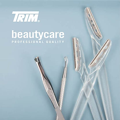 TRIM Beauty Care Tweezer Duo Professional Stainless Steel Slant Point Tips - size: 2 Piece Set