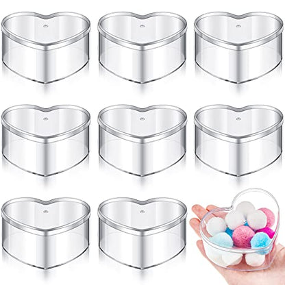 8 Pcs Clear Acrylic Box with Lid, 3.27 x 2.76 x 1.57 Inch, Classic Style - size: 3.27 x 2.76 x 1.57 Inch, style: Classic style