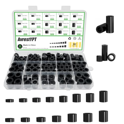 161 Pcs M11 / M14Nylon Spacers Assortment Set - size: M11/14-161Pcs