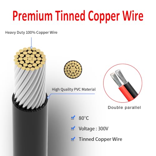 ELFCULB XT60i Female to XT60 Male Cable 12AWG 6FT for Power Stations - color: 12AWG XT60 Male-XT60i, size: 6FT