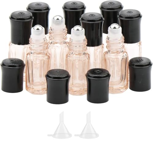 Kesell 3ml Glass Roller Bottles, 10-Pack Travel Size - color: light pink