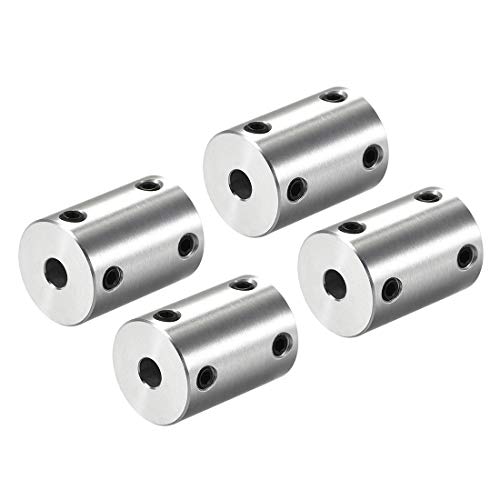 uxcell 5mm to 5mm Bore Rigid Coupling Set Screw L25XD18 Aluminum Alloy,Shaft Coupler Connector for 3D Printers, Motor Accessories,4pcs - size: 5mm to 5mm