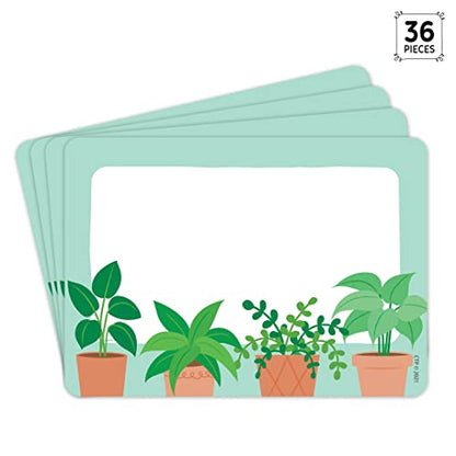 CTP Positively Plants Badge Labels for Classroom (Creative Teaching Press 10617) - color: Positively Plants