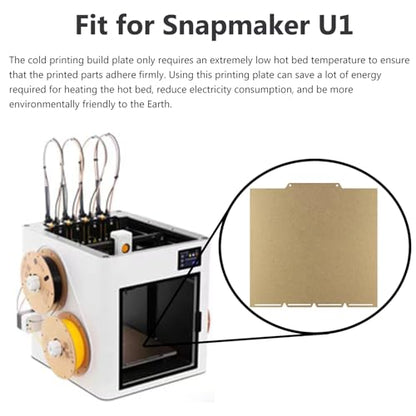 Cold Printing Build Plate for Snapmaker U1 No-Heating No Glue Bed - color: For U1