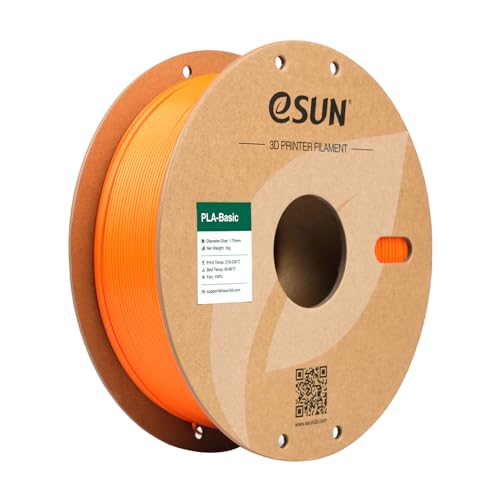 eSUN PLA Basic Filament 1.75mm 3D Printer Filament 1KG Orange - color: Orange, size: 1KG