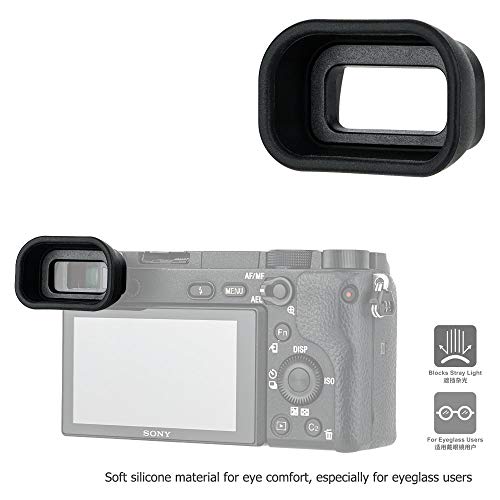 Kiwifotos FDA-EP10 Viewfinder Eyecup Eyepiece for Sony A6000 A6100 A6300 - size: Sony FDA-EP10 Replacement