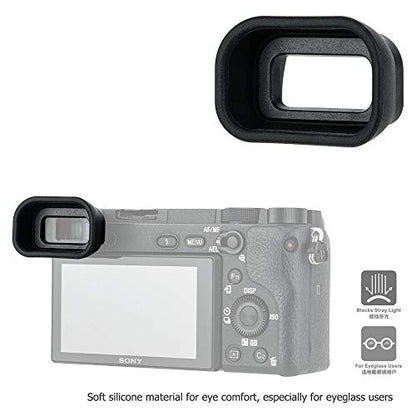 Kiwifotos FDA-EP10 Viewfinder Eyecup Eyepiece for Sony A6000 A6100 A6300 - size: Sony FDA-EP10 Replacement