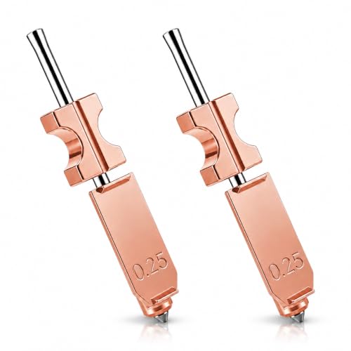 2Pcs Upgraded 0.25mm Integrated Nozzle for Flashforge Adventurer 5X, Quick Release Extruder Hotend Heating Block for Flashforge AD5X 3D Printer - size: ad5x 0.25mm