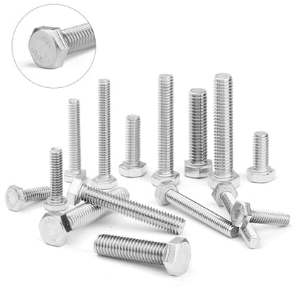 Mr. Pen- Hex Head Nuts and Bolts Assortment Kit, 246 pcs, Stainless Steel
