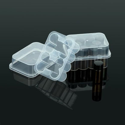 2-Pack Peptide Case for Fridge, 3 mL Vial Holder for Refrigerator, 10-Slot Insulin & Peptide Holder Each, 20 Slots Total, Semi-Transparent Vial Storage Case for Diabetic Care - size: 2-PACK