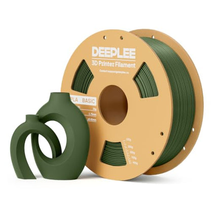 PLA Filament 1.75mm, Basic 3D Filaments Olive Green 1kg - color: 1kg*olive Green