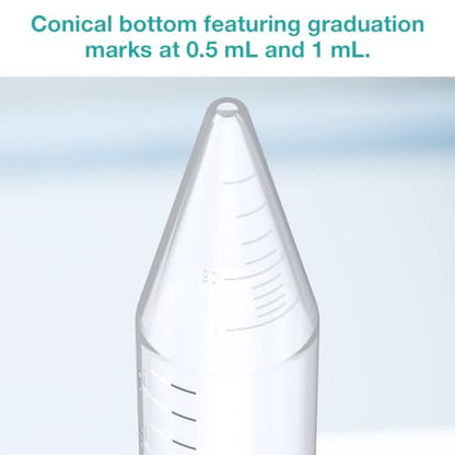 SimPure Centrifuge Tubes 15mL, Conical Tubes Sterile 50PCS Screw Caps Tube - size: 15mL-50Pcs