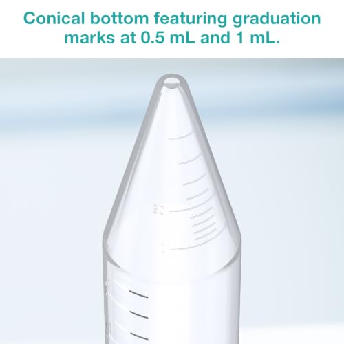 SimPure Centrifuge Tubes 15mL, Conical Tubes Sterile 50PCS Screw Caps Tube - size: 15mL-50Pcs