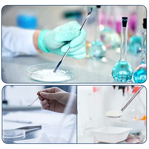13PCS Lab Spatula Micro Scoop Set - Stainless Steel Laboratory Mixing Reagent Sampling Spoon for Measuring, Applying Glue & Powder, Painting, Crafting