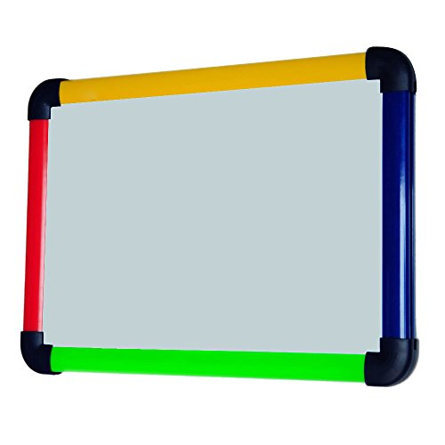 VIZ-PRO Small Dry Erase Whiteboard, Colored Frame, 12" x 8", 10 Pack - size: A4-Magnetic-10 Pack