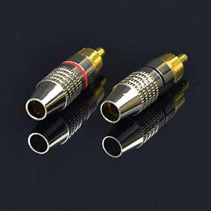 CNCESS Waterproof RCA Male to Male Cable, 2-Pack (1 Foot) - size: 1 FT