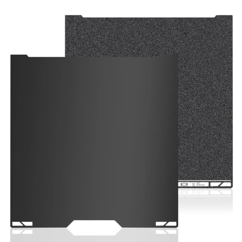 335×325mm Double-Sided PEI Build Plate for Bambu Lab H2C/A2L, Black Smooth & Textured Flexible Spring Steel Plate, PLA PLA+ TPU Low Temp Printing Bed - size: 335×325mm