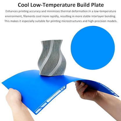 355x346mm Cool Build Plate for Bambu Lab H2D /H2S 3D Printer Plate - size: 355x346mm