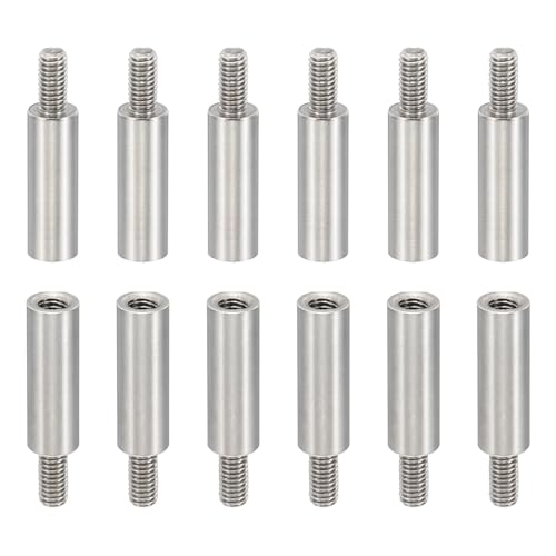 PATIKIL 24pcs M3 Standoffs, M3 15+6mm Spacer Standoffs Steel Threaded Standoffs Screws Kit 3mm ID 5mm OD Metric Male Female Thread Adapters for Circuit Board PCB RC Drones Motherboard - size: 15+6mm L