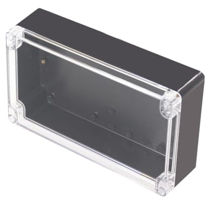 Project Box IP65 Waterproof Junction Box ABS Plastic Black Electrical Boxes DIY Electronic Project Case Power Enclosure Clear Cover 7.87"x4.72"x2.2" - color: Clear, size: 7.87"x4.72"x2.2"