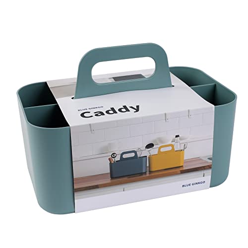 BLUE GINKGO Stackable Organizer Caddy, Rectangle, Green, Made in Korea - color: GREEN, size: Rectangle