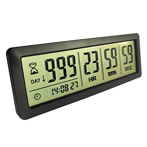 Digital Countdown Days Timer, Black - style: M220 Black Countdown Timer