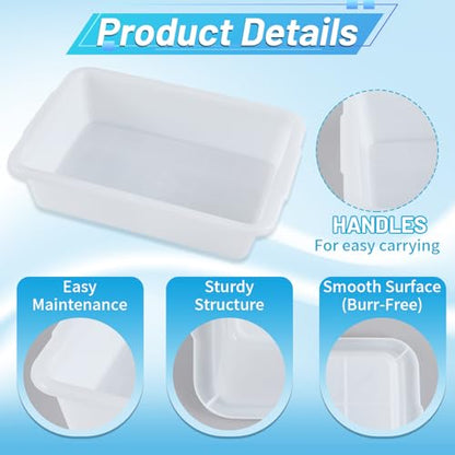 Remerry Plastic Containment Tray for Lab, 9 Pack, 3 Sizes